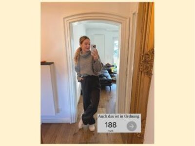 Foto von Valentina mit eingeblendetem Blutzuckerwert