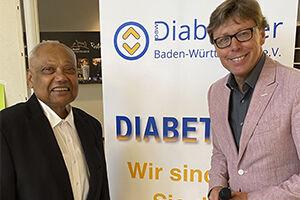 Lekha und Vogt beim 8. Göppinger Diabetes-Symposium