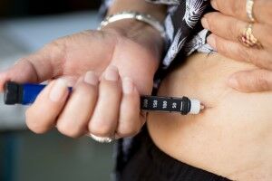Insulin-Pen im Einsatz